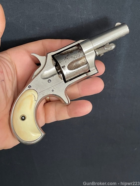 Remington New model No 4 revolver .38 Rimfire with ivory grips ANTIQUE -img-25