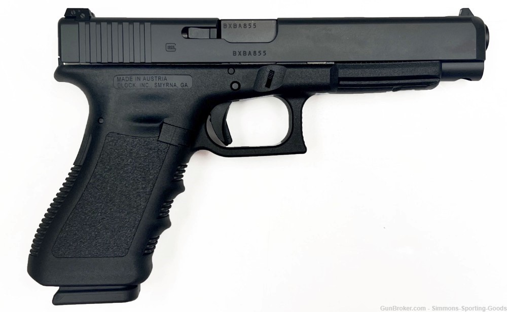 Glock G34 (PI3430103) 5.31" 9mm 17Rd Semi Auto Pistol - Black-img-1