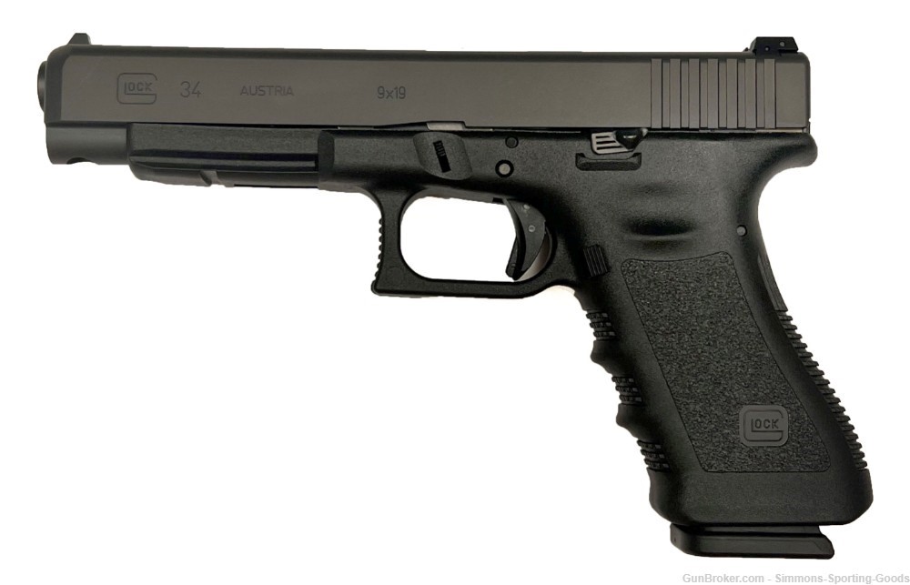 Glock G34 (PI3430103) 5.31" 9mm 17Rd Semi Auto Pistol - Black-img-0