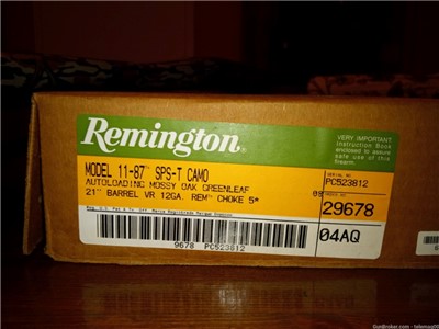 Ultra Rare Remington SPS 1187 Greenleaf