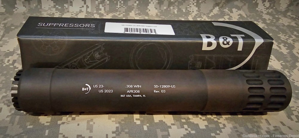 B&T APR308 7.62x51 NATO SUPPESSOR. Designed exclusively for this rifle.-img-0
