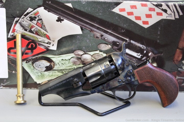 Taylor's & Co 1860 Snub Nose 44 Cal Black Powder Revolver Item F-img-0