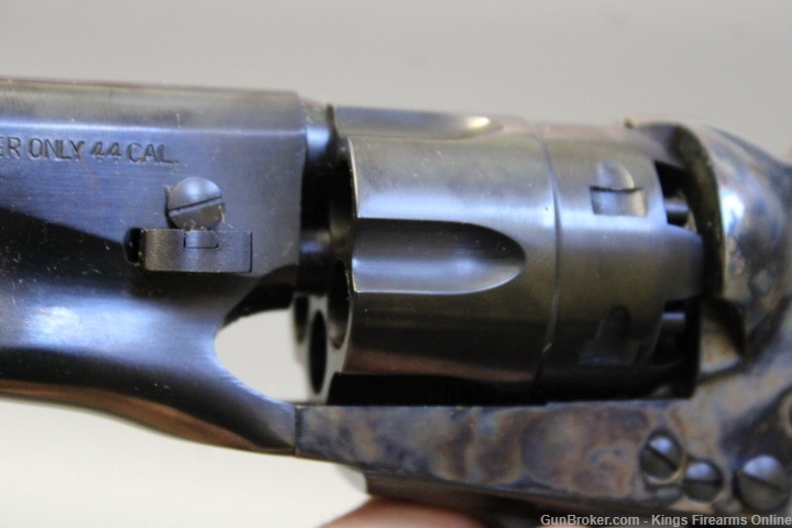 Taylor's & Co 1860 Snub Nose 44 Cal Black Powder Revolver Item F-img-13