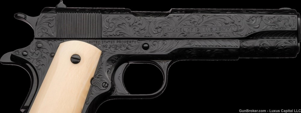 Colt 1911A1 & Series 70 Pistols Engraved John Adams Jr.-img-3