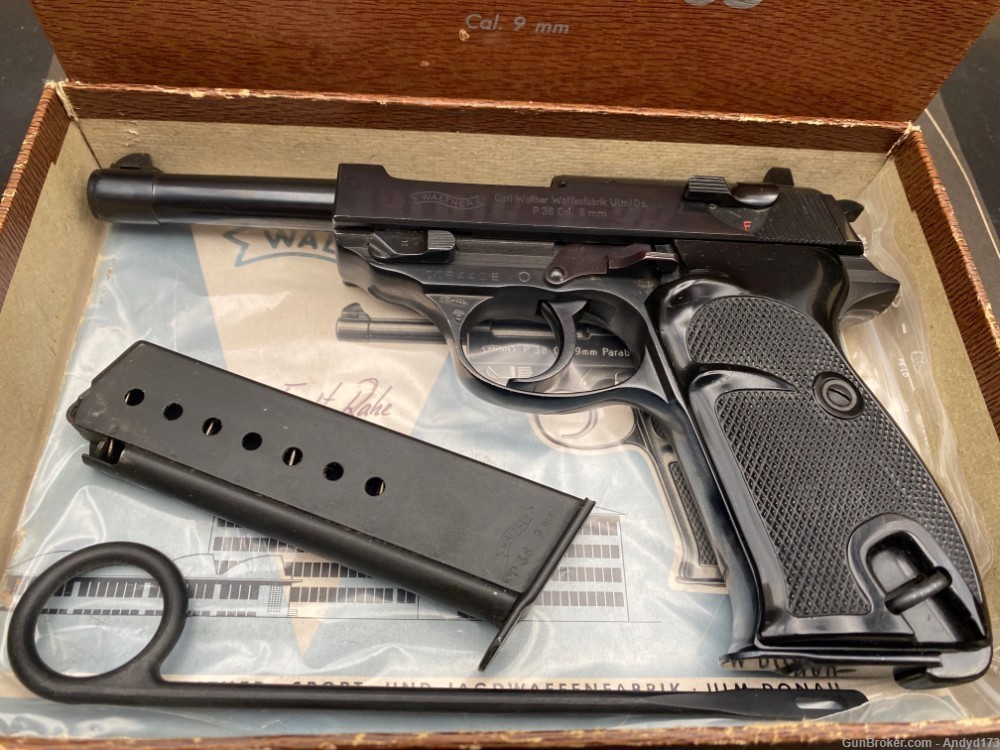 Walther P38 Post-War Steel Frame 9mm from 1968-img-0