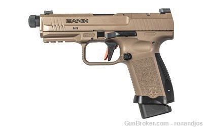 Canik TP9 Combat Elite FDE 15/18rd Mags Threaded Barrel-img-0