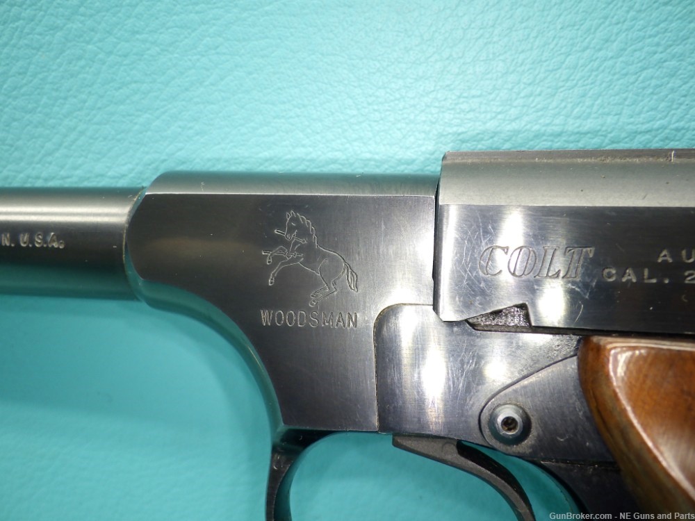 Colt Woodsman 3rd Series Target .22LR 6"bb Pistol MFG 1976 W/ 2 Mags-img-9
