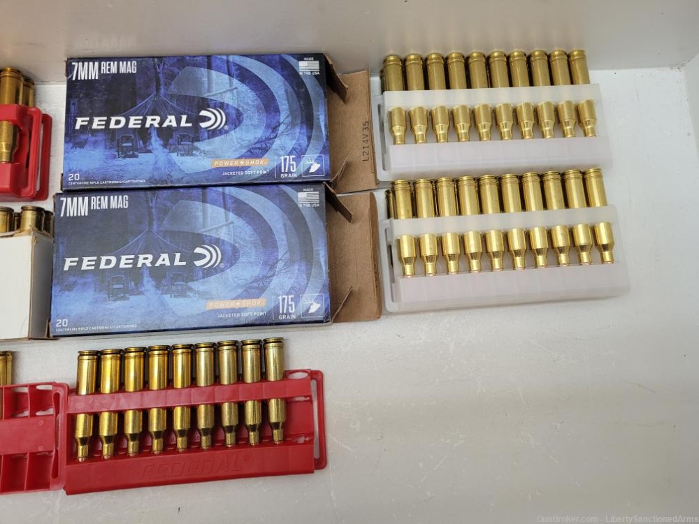 Federal Winchester Assorted 7mm Rem Mag 175gr Boxes 97 Rounds-img-2