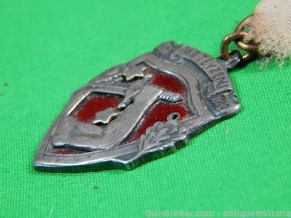  Latvian Latvia Pre WW2 Badge Medal Pin Enamel -img-4
