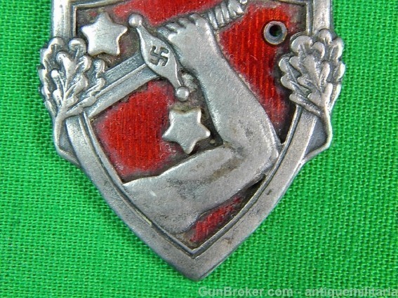  Latvian Latvia Pre WW2 Badge Medal Pin Enamel -img-3