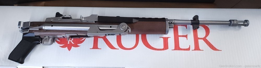 Ruger 05895 Mini-14 Tactical SS Side Fold Walnut 5.56 NATO 18.5" Layaway-img-7