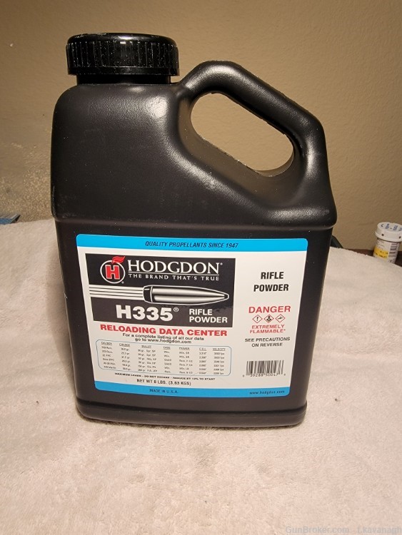 Hodgdon H335 Powder - 8 LB Jug-img-0