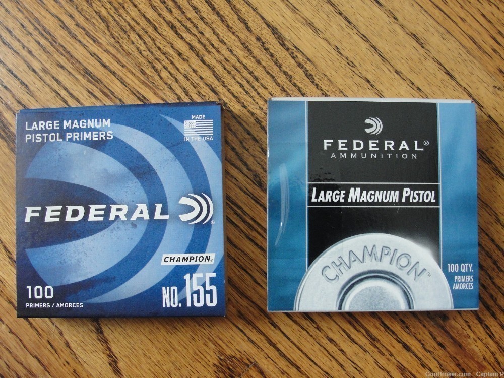 Federal Large Magnum Pistol Primers No 155 - $14.88/100 - Combined Shipping-img-2