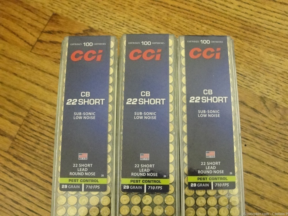 1000 Rounds of CCI 22 Short CB - 29 Grain Lead Round Nose - 710 FPS -img-2