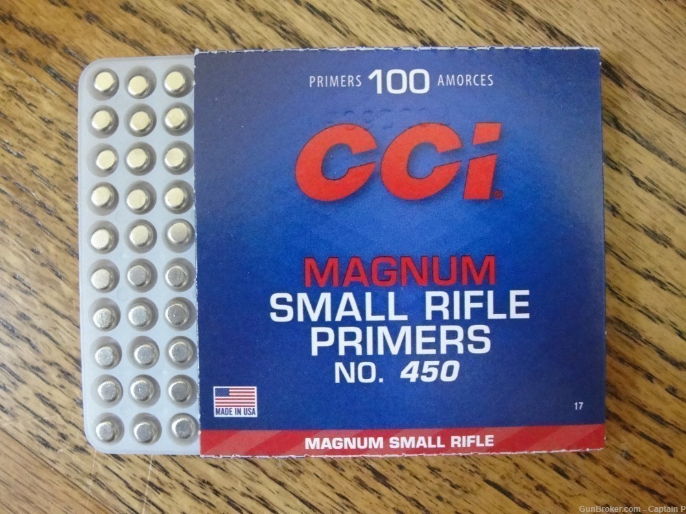 CCI Magnum Small Rifle Primers - No. 450 - FRESH - Combined Shipping-img-2