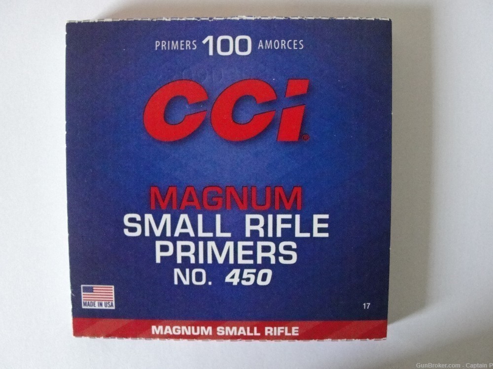 CCI Magnum Small Rifle Primers - No. 450 - FRESH - Combined Shipping-img-0