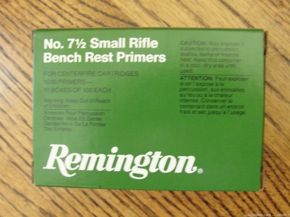 Remington No. 7 1/2 Small Rifle Bench Rest Primers - Combined Shipping-img-3