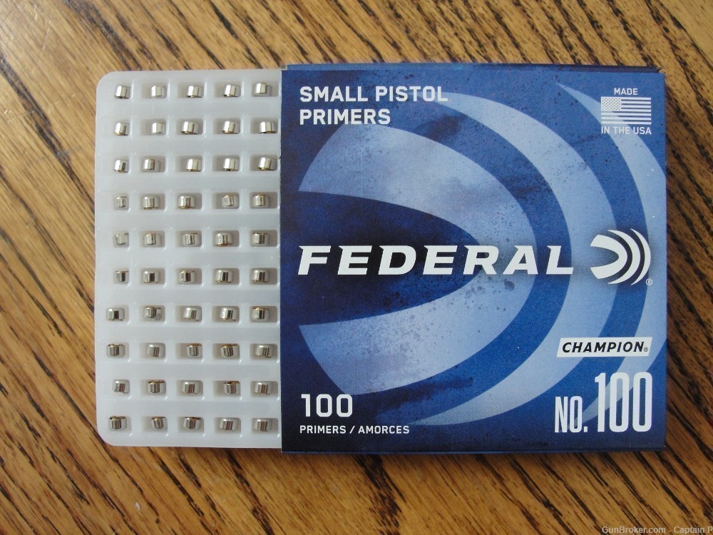 Federal Small Pistol Primers N0. 100 - FRESH - $14.88/100 - Combined Ship-img-3