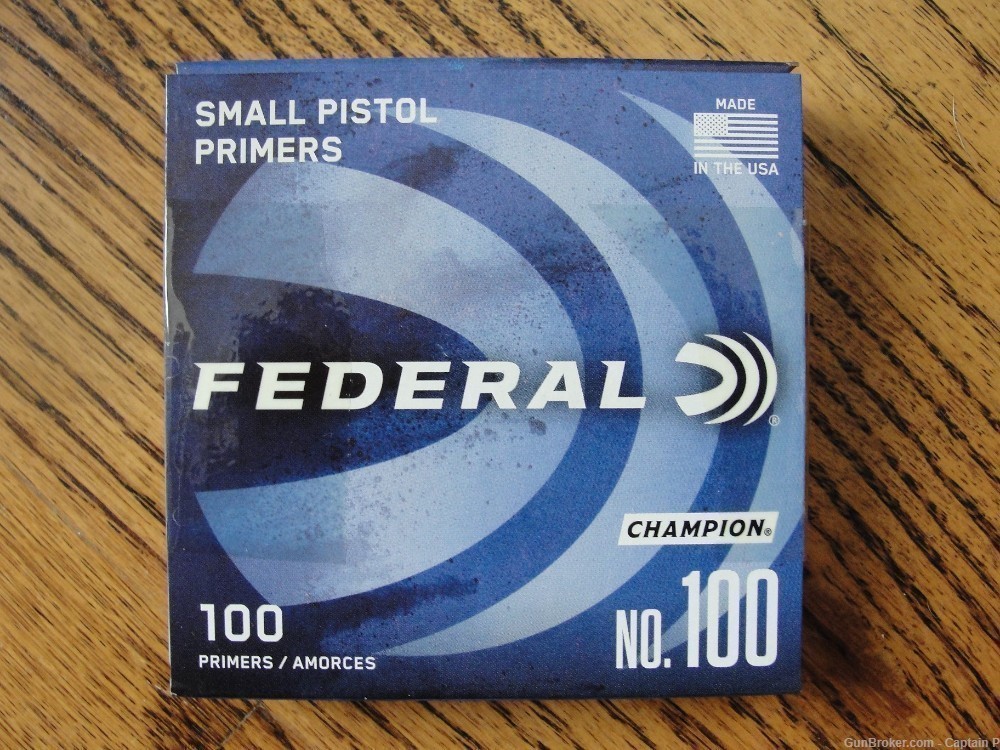 Federal Small Pistol Primers N0. 100 - FRESH - $14.88/100 - Combined Ship-img-2