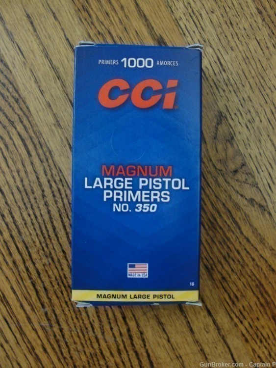 CCI Magnum Large Pistol Primers - No. 350 - FRESH - Combined Shipping-img-3