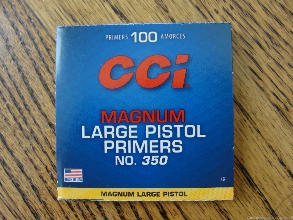 CCI Magnum Large Pistol Primers - No. 350 - FRESH - Combined Shipping-img-0