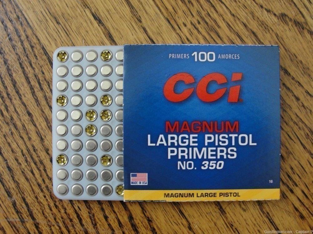 CCI Magnum Large Pistol Primers - No. 350 - FRESH - Combined Shipping-img-1