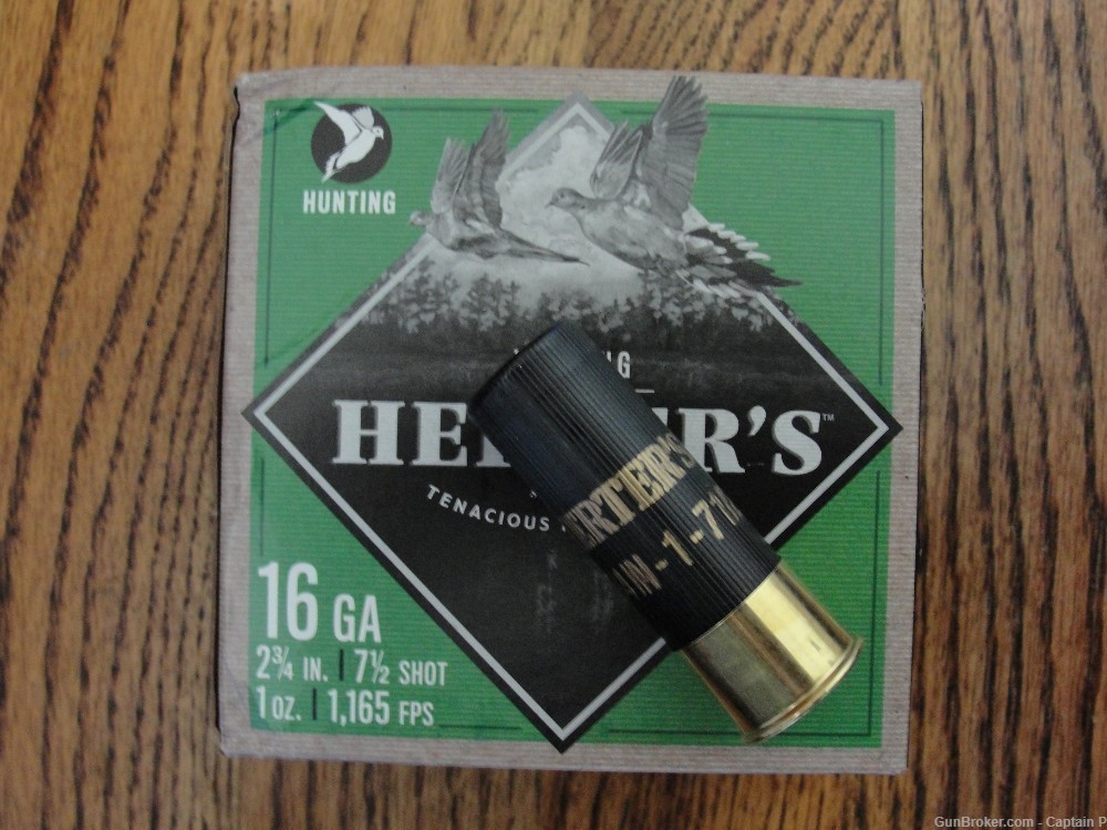 Herters Winchester 16 Gauge 2 3/4" No. 7 1/2 Shot Ammo - Combined Shipping-img-0
