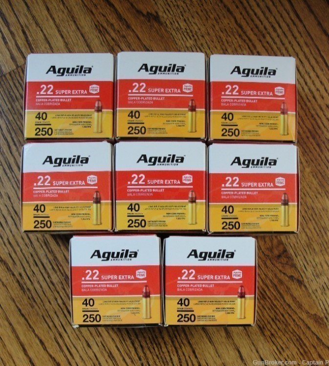 2000 Rounds of Aguila Super Extra .22 LR - 40 Grain Plated Round Nose-img-0