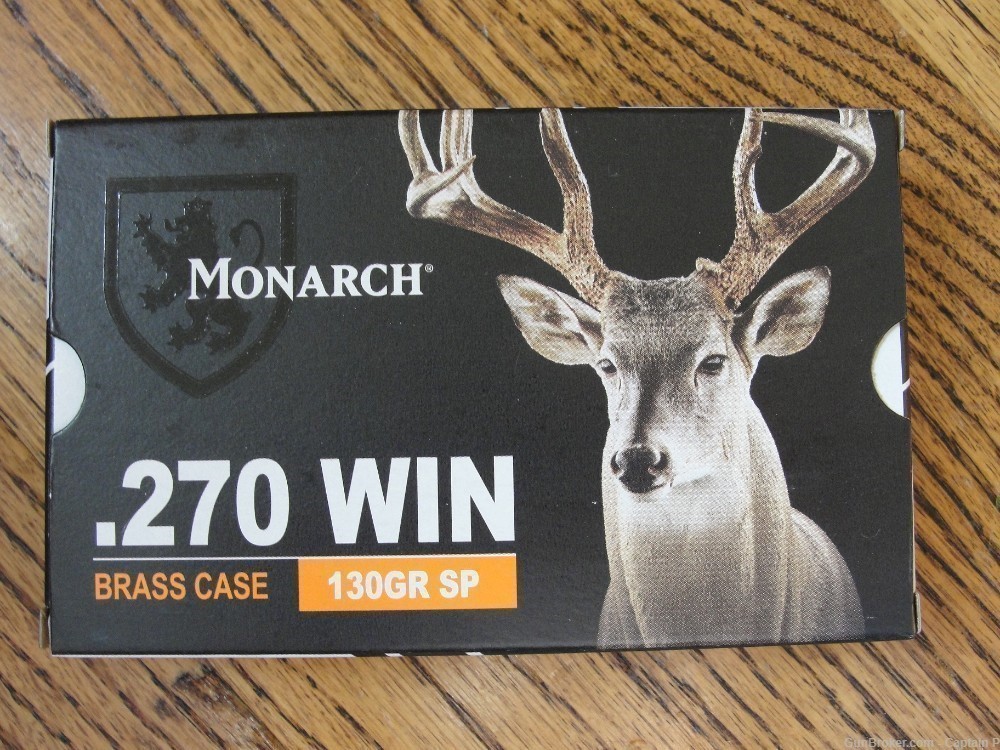 Monarch Privi Partizan .270 Win Brass Case Soft Point - Combined Shipping-img-0