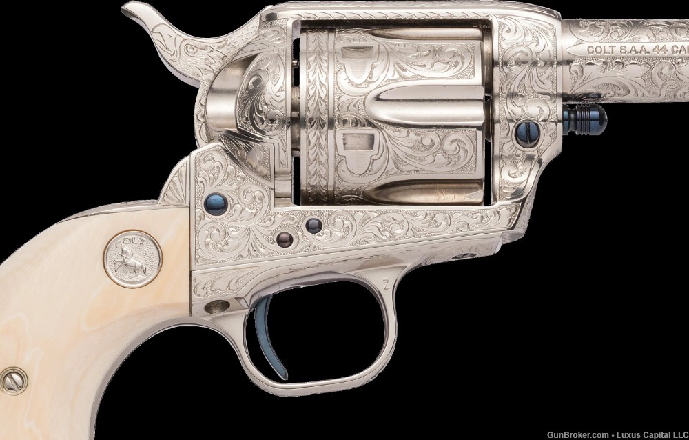 Colt Sheriff’s Model Revolver - Cased Signed Master Engraved John Adams Sr.-img-2