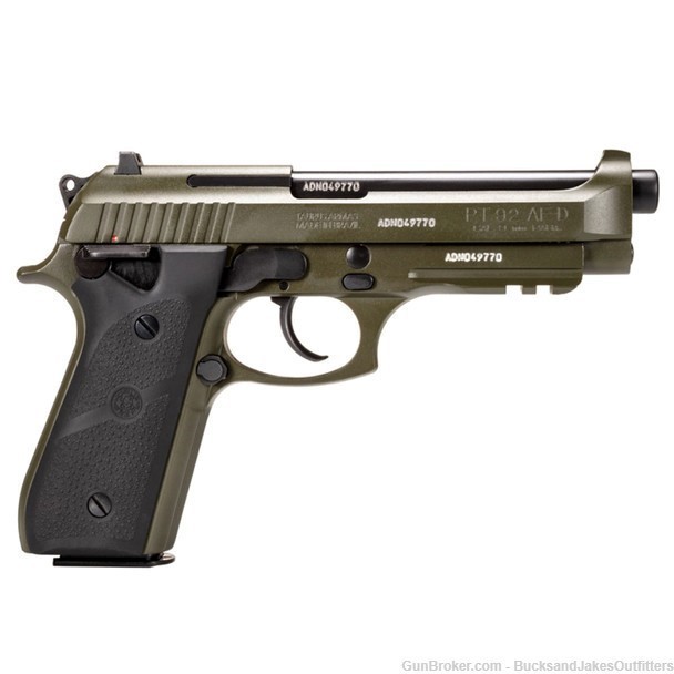 TAURUS PT92 9mm 5in 2x 17rd Mags OD Green-img-0