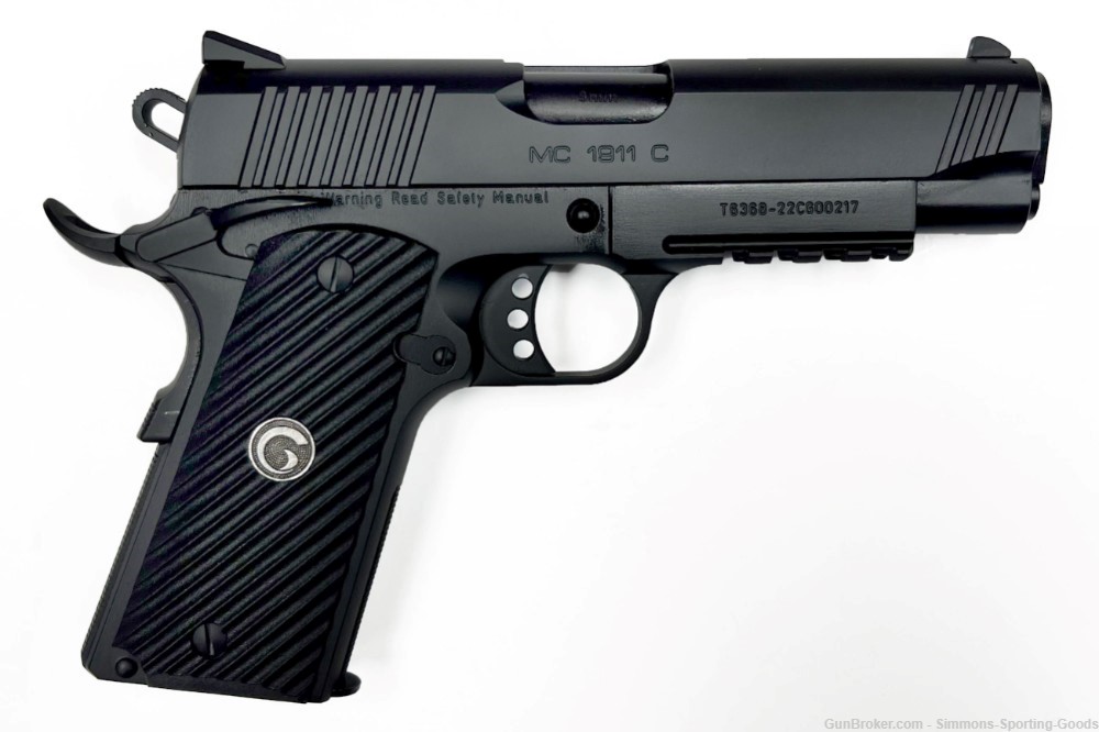 EAA Girsan MC1911C (390050) 4.40" 9MM 9Rd Semi Auto Pistol - Black-img-1