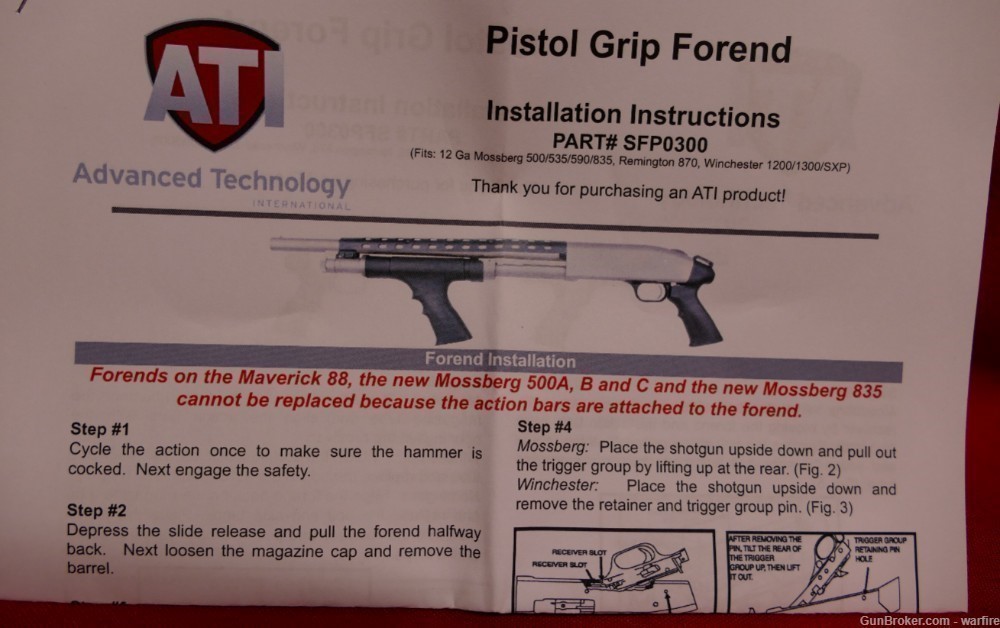 ATI Shotgun Forend Pistol Grip-img-3