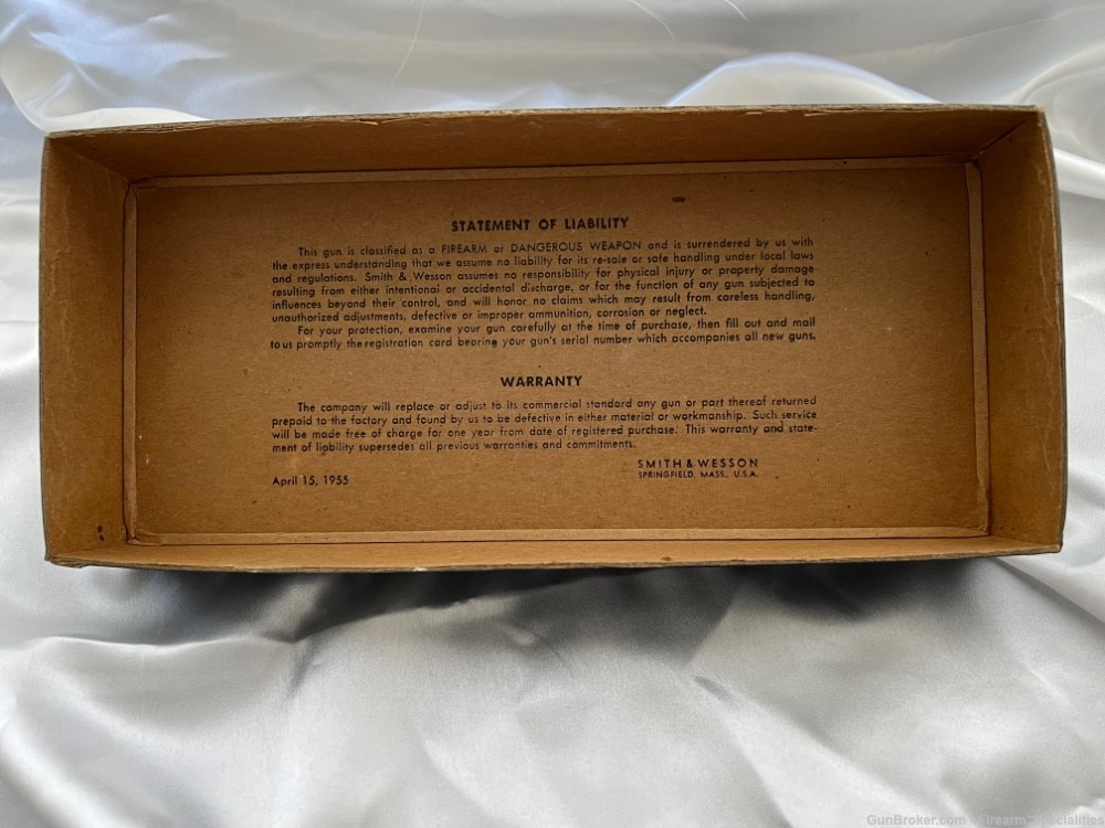 SMITH & WESSON VINTAGE  MODEL 66 COMBAT MAGNUM FACTORY BOX  FULL DOCUMENTS -img-5
