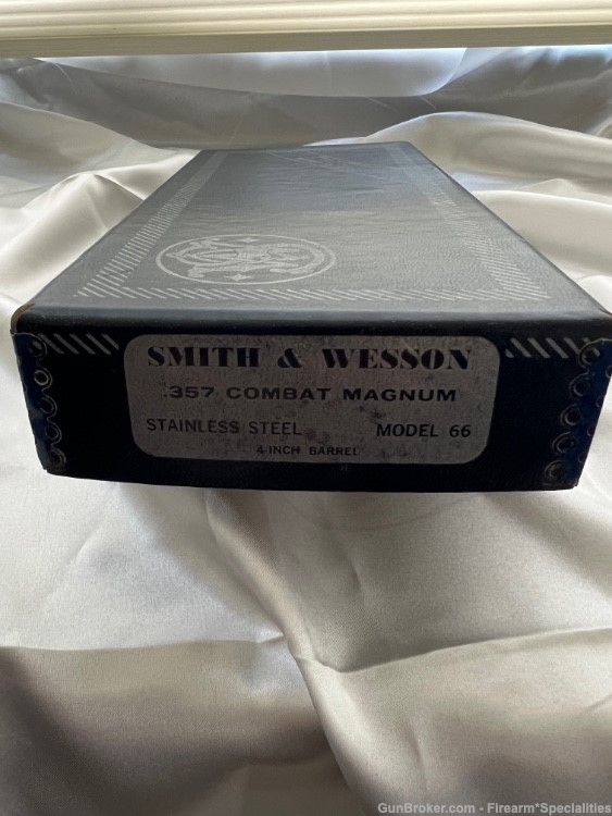 SMITH & WESSON VINTAGE  MODEL 66 COMBAT MAGNUM FACTORY BOX  FULL DOCUMENTS -img-3