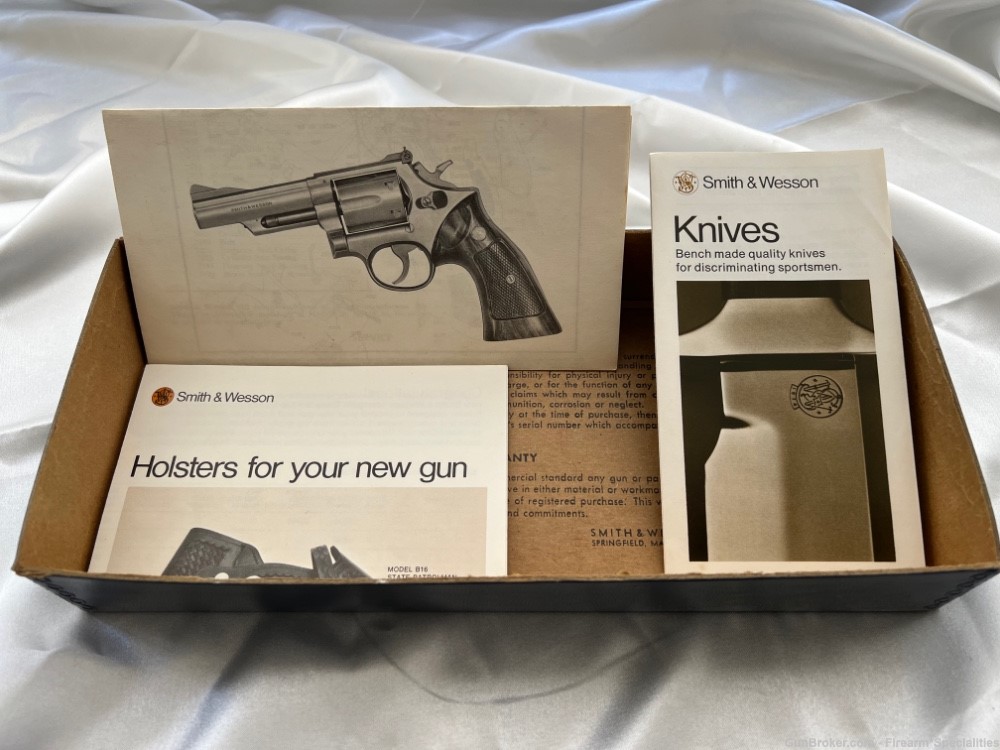 SMITH & WESSON VINTAGE  MODEL 66 COMBAT MAGNUM FACTORY BOX  FULL DOCUMENTS -img-9