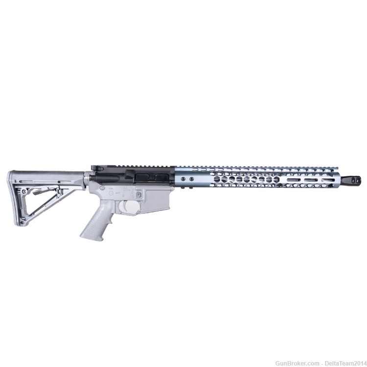 AR15 16" 223 Wylde Rifle Complete Upper - Anodized Grey HG - BCG & CH-img-6