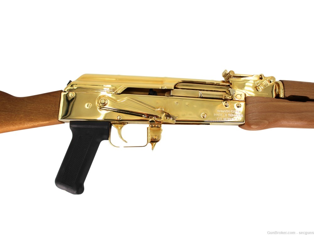 Century Arms 24K Gold Plated WASR-10 Semi-Auto Rifle 30 Round-img-2