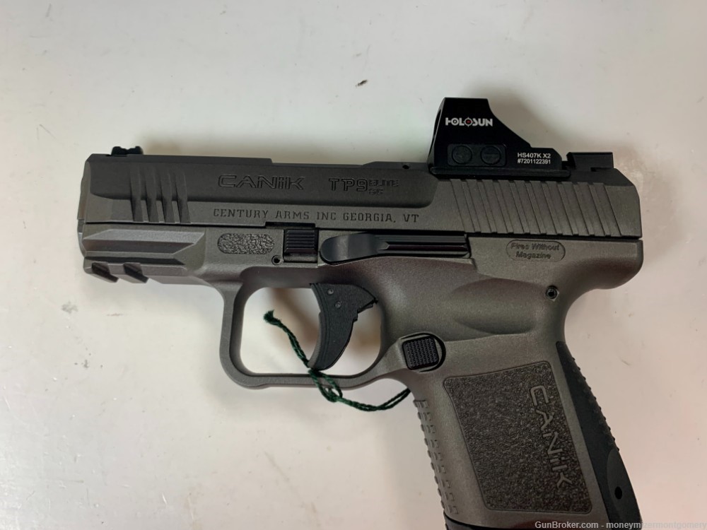 Canik TP9 Elite SC 9MM Pistol W/5Mags, Holster, Sight and Case-img-8