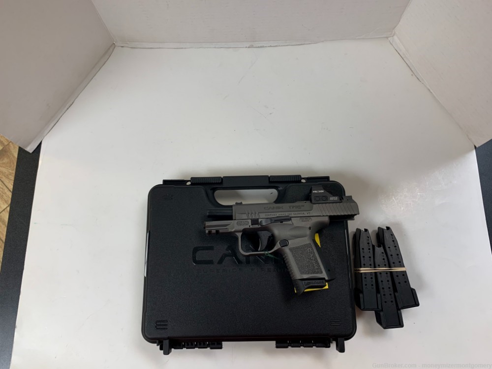 Canik TP9 Elite SC 9MM Pistol W/5Mags, Holster, Sight and Case-img-3