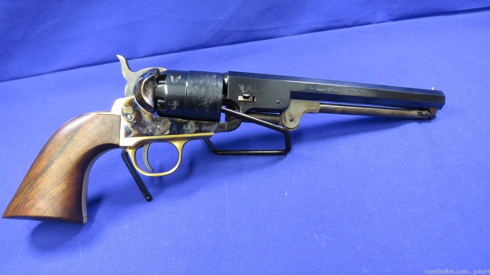 Pietta 1851 Navy Yank Steel .44Cal Black Powder 7.5” Revolver -img-1