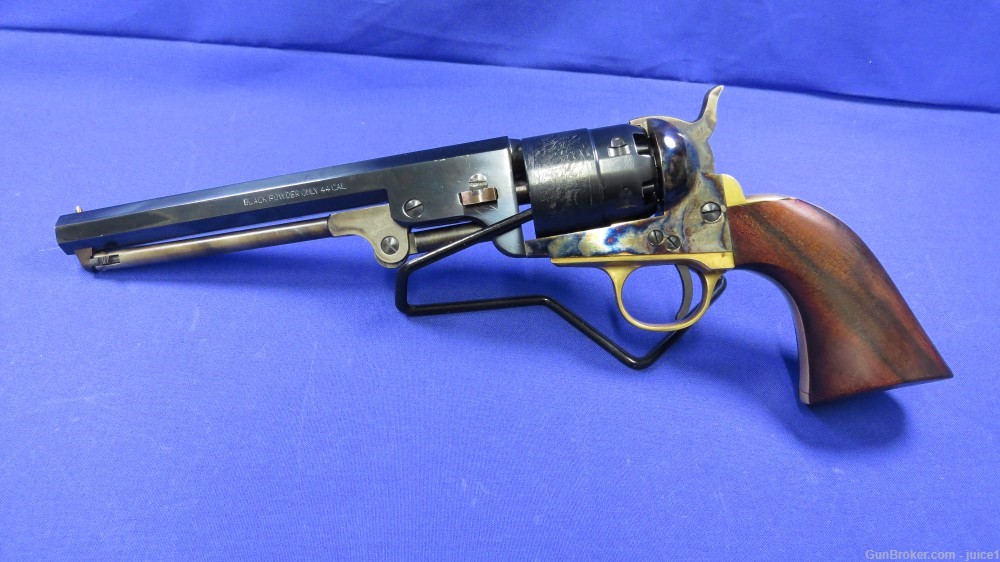 Pietta 1851 Navy Yank Steel .44Cal Black Powder 7.5” Revolver -img-0