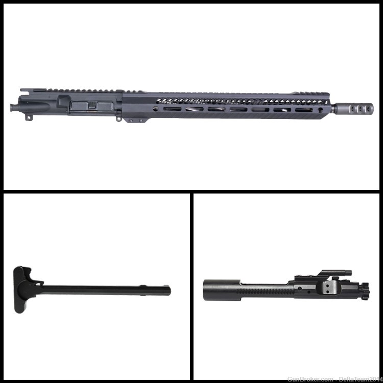 AR15 16" 223 Wylde Rifle Complete Upper - BCG & CH Included - Assembled-img-0