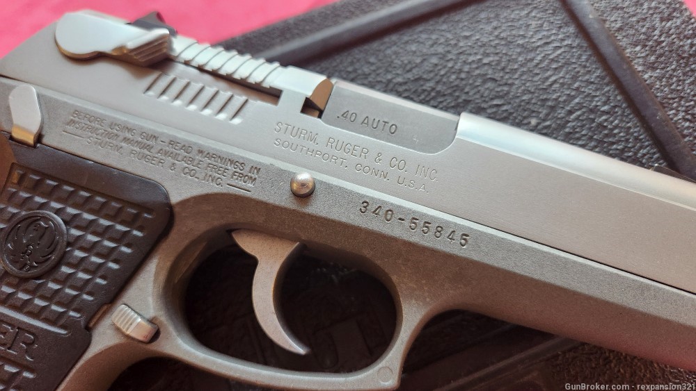 NICE VINTAGE RUGER P94 STAINLESS. 40S&W -img-8