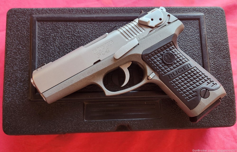 NICE VINTAGE RUGER P94 STAINLESS. 40S&W -img-0