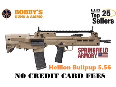 Springfield Armory Hellion 5.56 FDE 16" 30+1 "NO CREDIT CARD FEE"