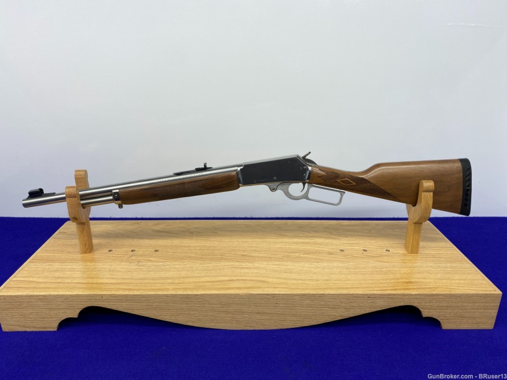 Marlin 1895GS 45-70 Stainless Steel 18.5" *FANCY CHECKERED WALNUT STOCK*-img-17
