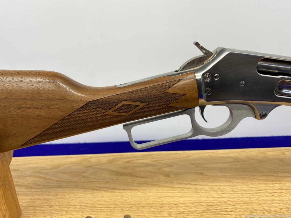 Marlin 1895GS 45-70 Stainless Steel 18.5" *FANCY CHECKERED WALNUT STOCK*-img-5
