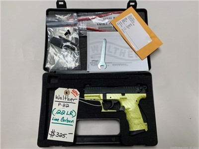 Walther P22 Lime Carbon .22 LR NEW