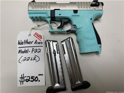 Walther P22 Baby Blue .22 LR 